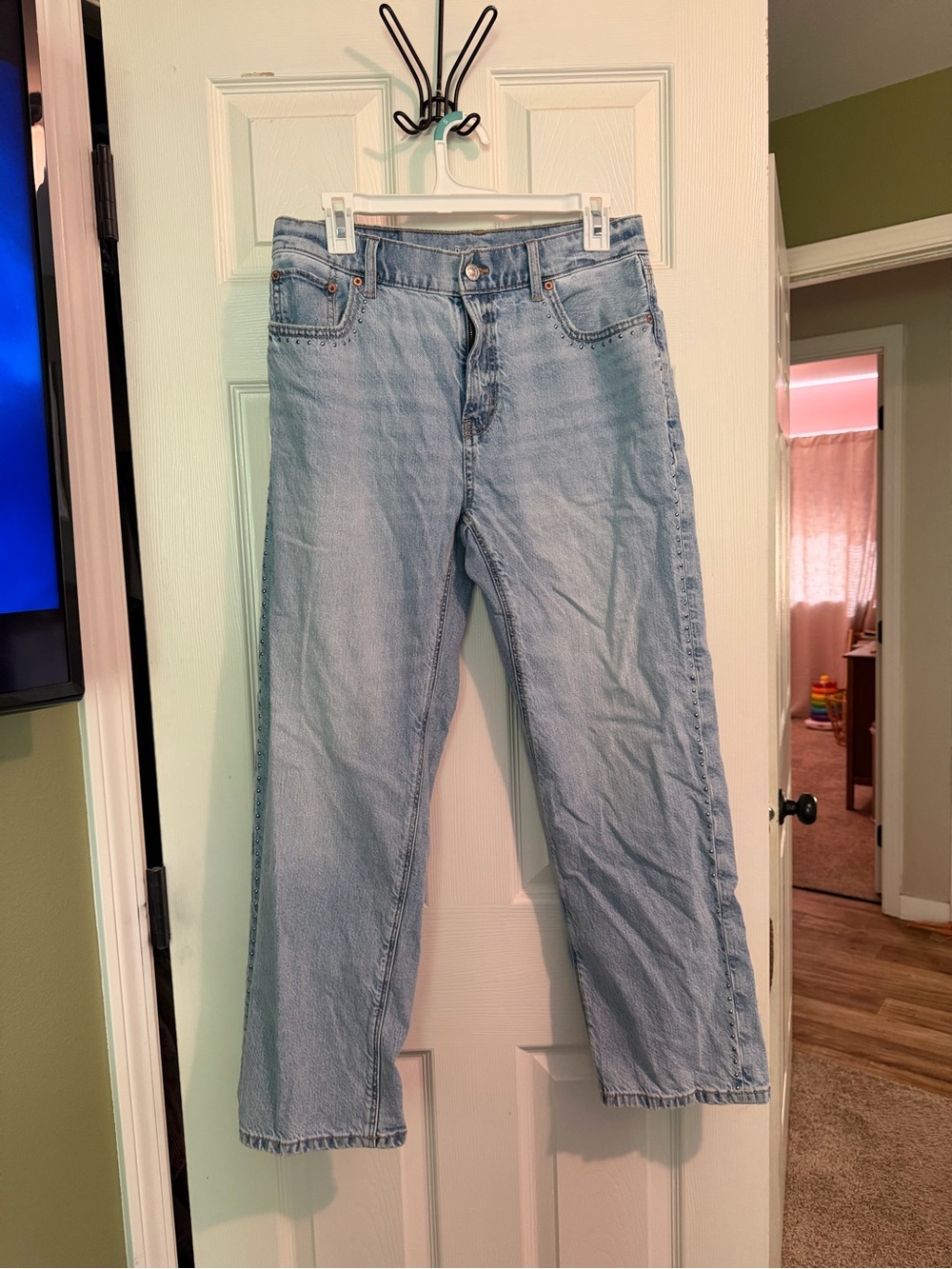 American Eagle Outfitters Light Blue Straight Jeans